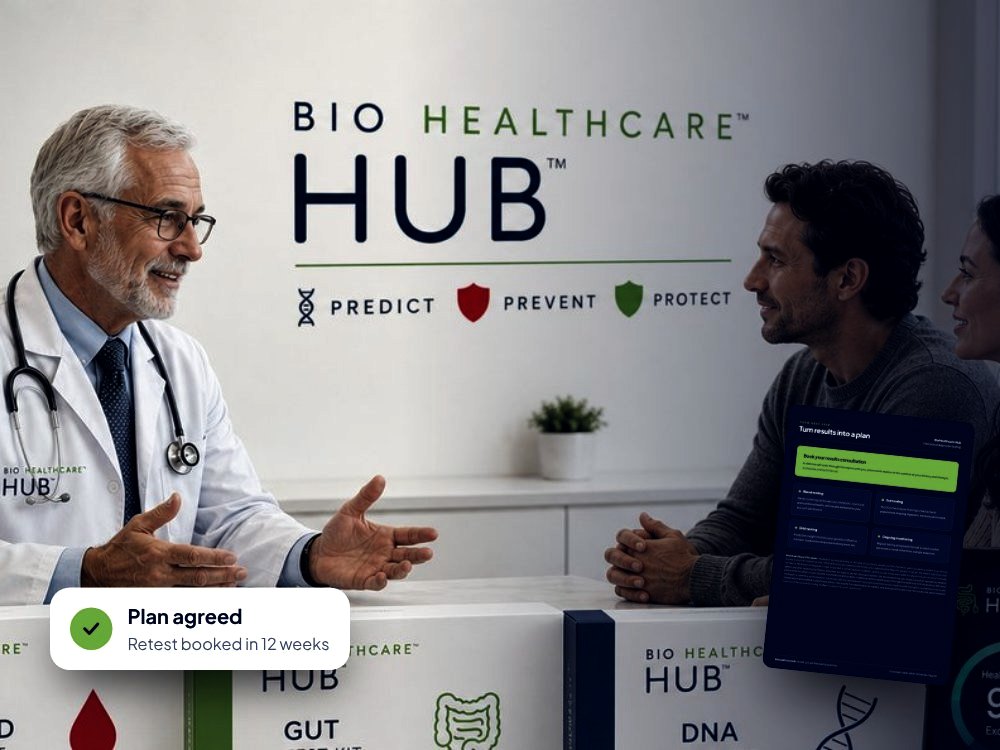 Physician reviews results with the patient