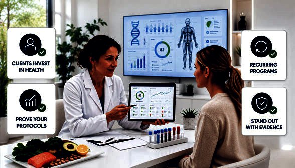 Physician reviewing outcome data with a patient